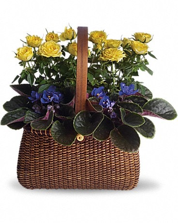 Garden To Go Basket Basket Arrangement