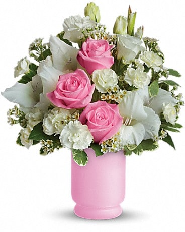 Garden Delight Bouquet with Happy Birthday Mylar