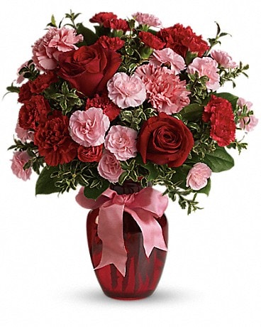 Order 12 Piece Red Roses Bouquet with Mini Mylar Balloon in Japan