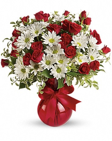 Red, White And You Bouquet by Teleflora Bouquet