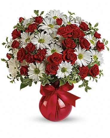 Red, White And You Bouquet by Teleflora Bouquet