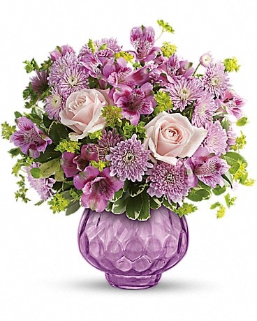 Lavender Love Glass Flower Bouquet