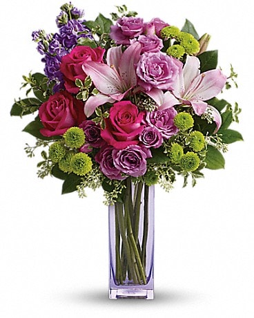 Birthday flowers pink roses bouquet free delivery