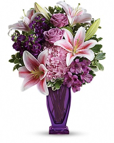 Teleflora's Blushing Violet Bouquet Bouquet