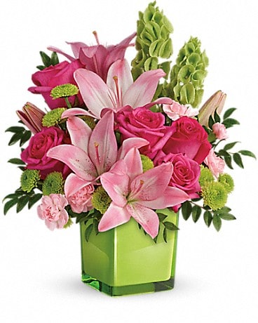 Teleflora's In Love With Lime Bouquet Bouquet