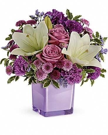 Purple Flower Bouquet Delivery