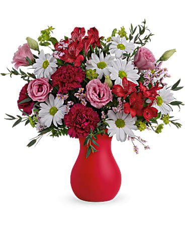 Teleflora's Kissed With Crimson Bouquet