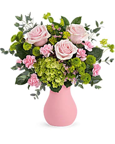 Bouquet Island - IL in Colman Pink Rock Breezy Teleflora\'s Florist