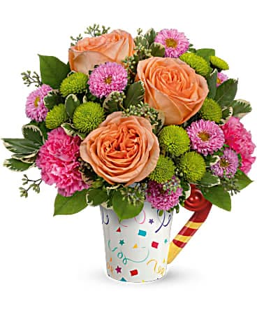 Time To Celebrate Mug Bouquet