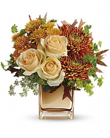 florist teleflora flower bouquet romance autumn delivery waltham prairie eden