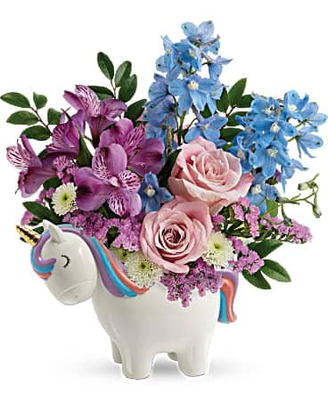 Enchanting Pastels Unicorn Bouquet In Charlotte Nc Starclaire House Of Flowers Florist