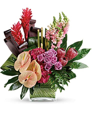 Tropical Vibes Bouquet - Exotic Flowers and Foliage in Vancouver