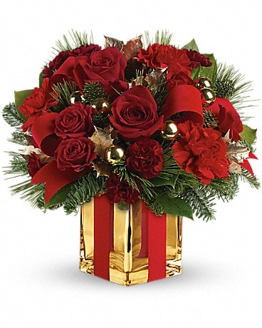 All Wrapped Up Bouquet by Teleflora Flower Arrangement