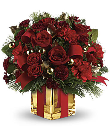 All Wrapped Up Bouquet by Teleflora Flower Arrangement