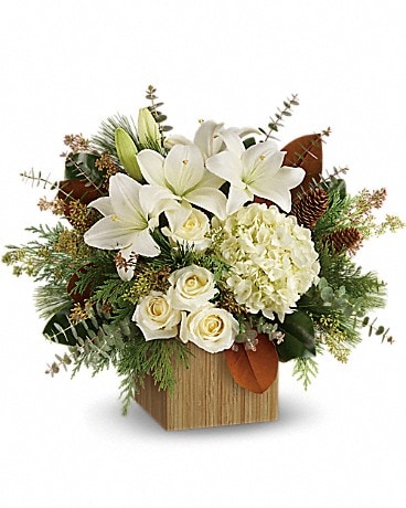 Teleflora's Snowy Woods Bouquet Bouquet