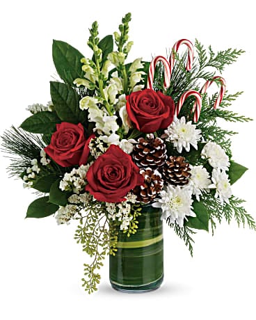 Teleflora's Peppermint Sticks Bouquet