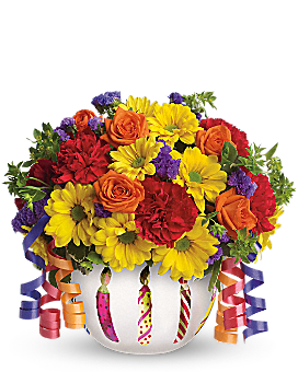 Teleflora's Brilliant Birthday Blooms - Bouquet