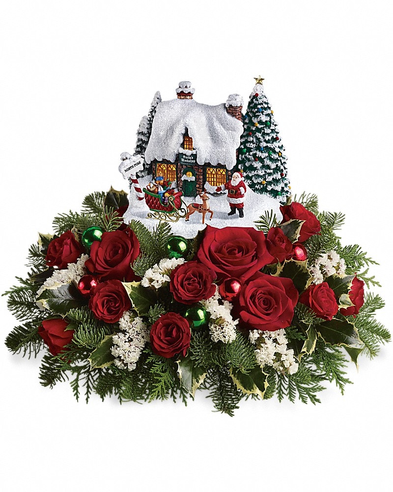 Thomas Kinkade Santa's Workshop by Teleflora in Parksley VA