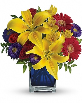 Teleflora's Blue Caribbean Bouquet