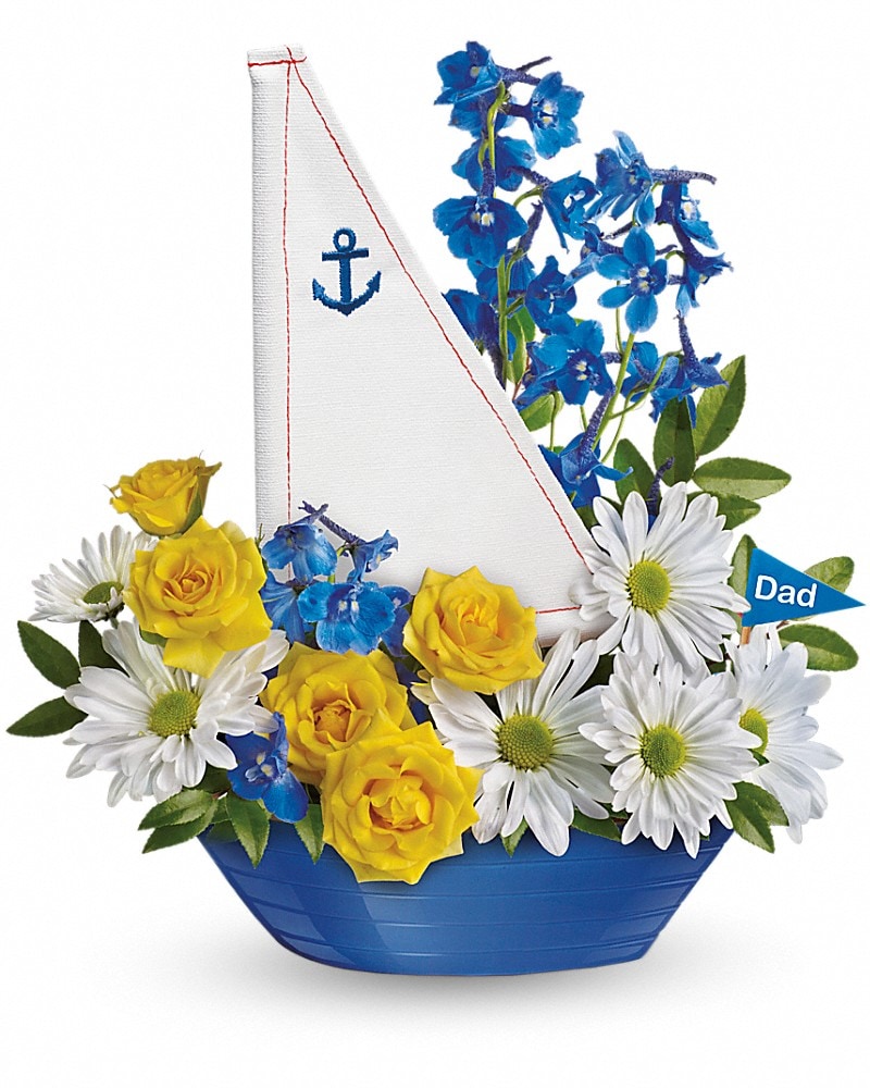 【flowers store】Voyage en bateau Teleflora's Captain Carefree Bouquet - by Pat's Florist