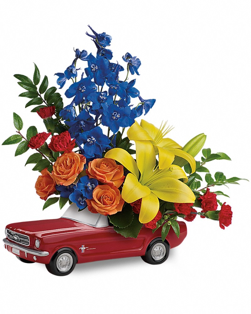 新品未使用BED J.W FORD FLORALセットアップ Living The Dream '65 Ford Mustang (T15F105A) - by Soukal Floral Co