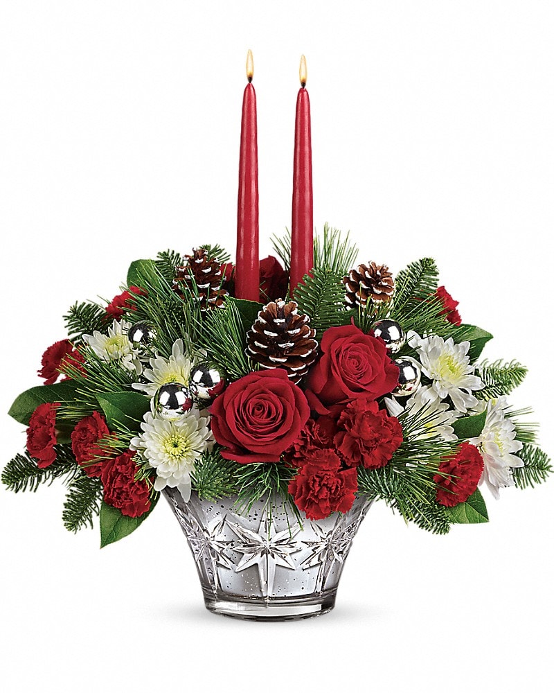 希少 黒入荷！ Teleflora's The - PA Hope New in Centerpiece Star Sparkling フラワー・リース