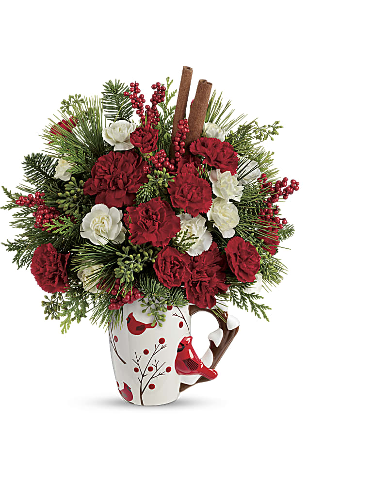 Christmas flower shop arrangements to send