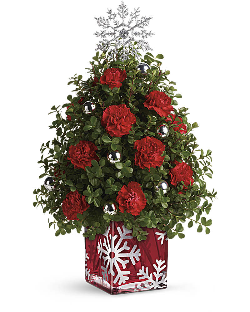 Teleflora Snowflake Tree