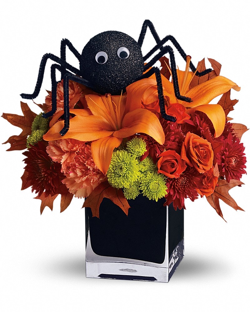 フラワーソープバスケット ハロウィンNO.12 Teleflora's Spooky Sweet in Greenwood IN - The Flower Market