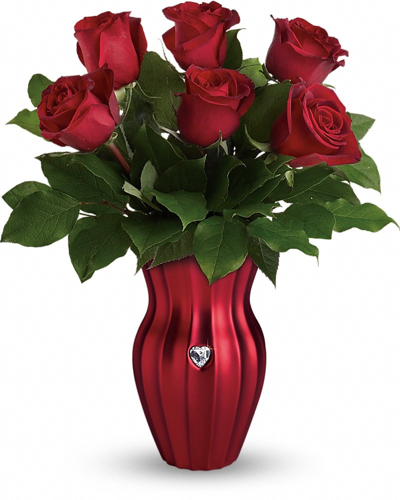 【cristinawaveside】ROSE GALLERY レッドローズ Teleflora's Heart Of A Rose Bouquet in North Canton OH - Symes