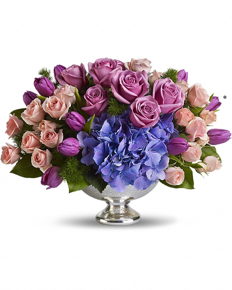 Teleflora's Purple Elegance Centerpiece