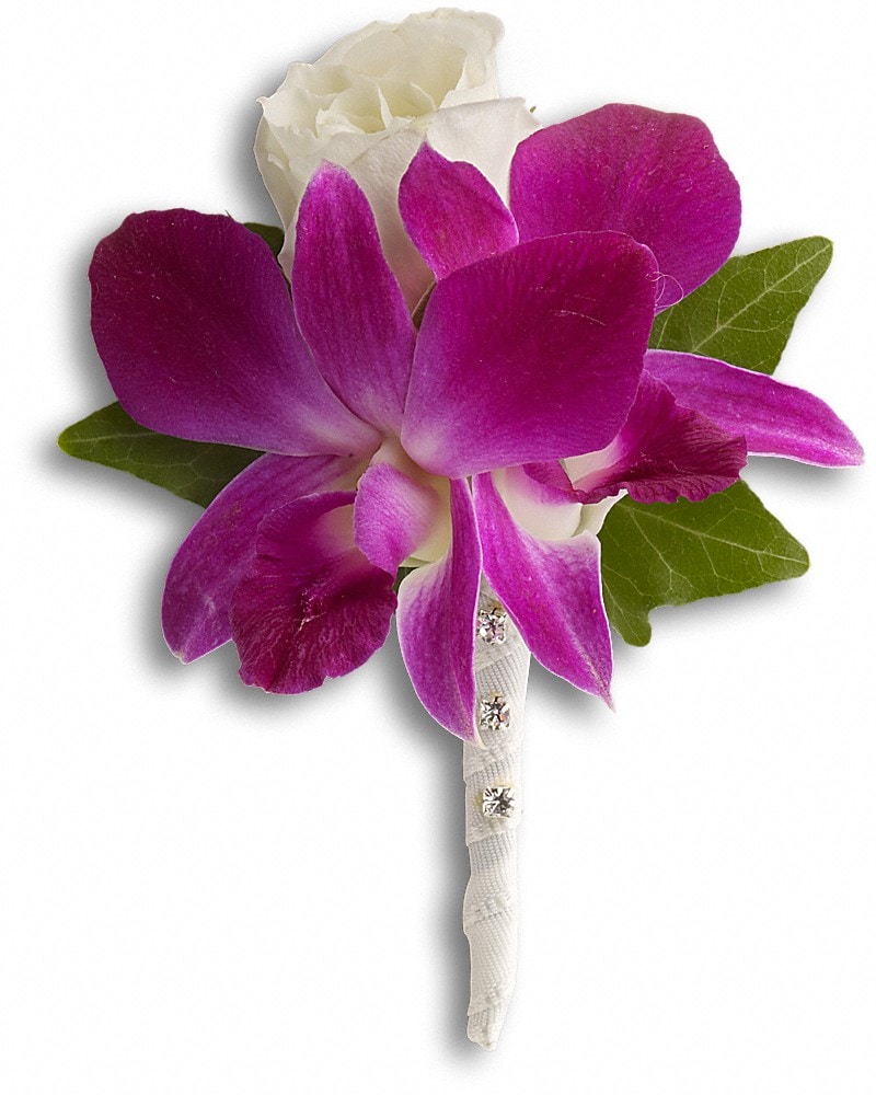 フラワー・ガーデニング corsage no.774 Petal Symphony Corsage and Boutonniere Set in Winnetka, CA