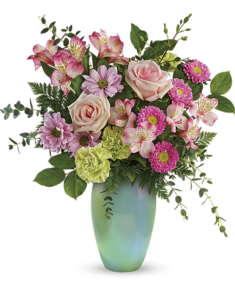 Teleflora's Enamored With Aqua Bouquet in Chicago IL