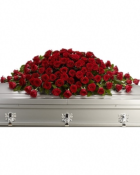 Greatest Love Casket Spray Sympathy Arrangement