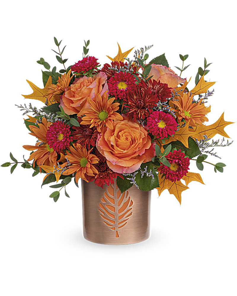 Teleflora's Leaves of Copper Bouquet in Freeport IL