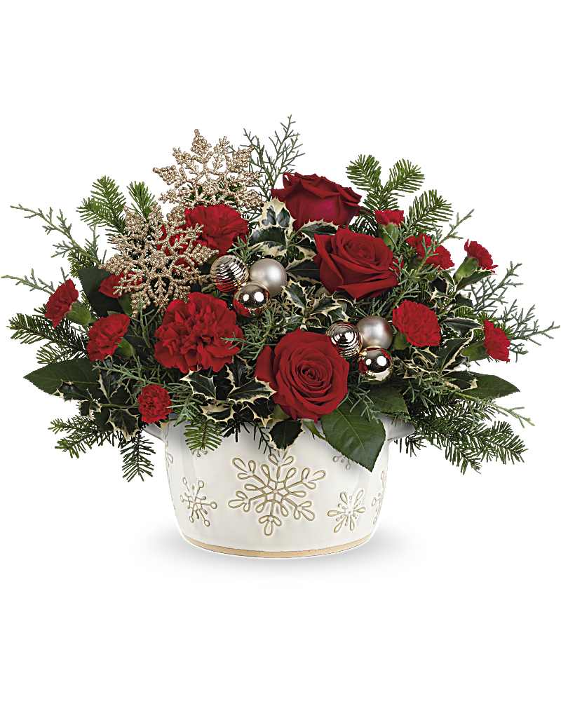 Teleflora's Snowflake Symphony Bouquet in West Bridgewater MA