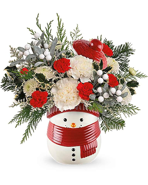 Delightful Snowing Holiday Centerpieces