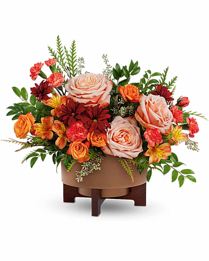 Teleflora's Copper Celebration Centerpiece in Binghamton NY