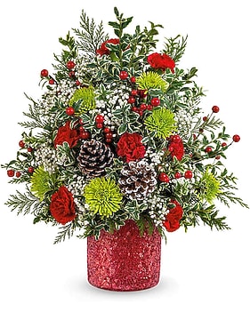 Teleflora's Holiday Cheer Tree Bouquet