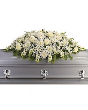 Enduring Light Casket Spray Sympathy Arrangement