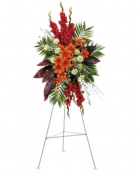 A New Sunrise Spray Sympathy Arrangement