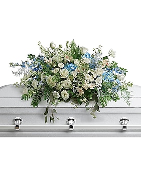 Tender Remembrance Casket Spray Sympathy Arrangement
