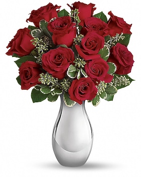 Teleflora's True Romance Bouquet with Red Roses Bouquet
