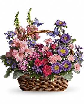 Country Basket Blooms Basket Arrangement
