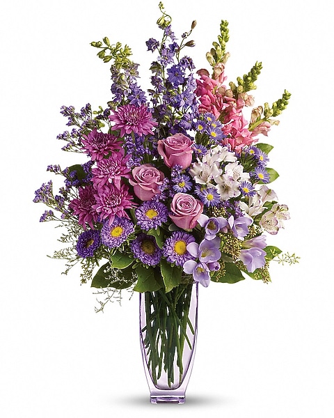 Combinaison Armand Thiery Imprimé Fleuri - Taille 38, Couleurs Violet/marine/rose - Occasion TB