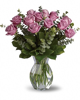 Lavender Wishes - Dozen Premium Lavender Roses Bouquet