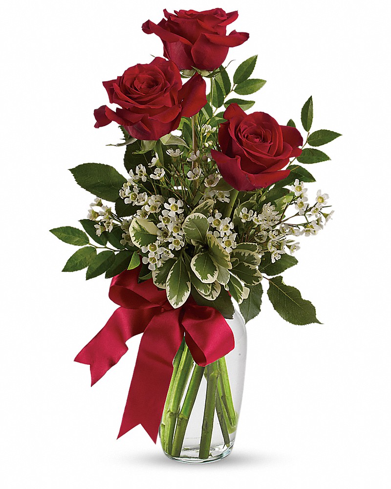 Thoughts of You Bouquet with Red Roses in Ord NE - The Florette