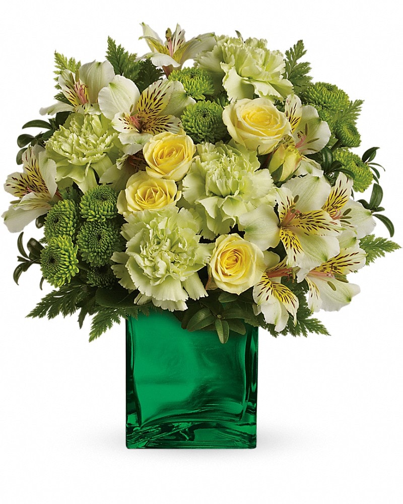 Teleflora's Emerald Elegance Bouquet (TEV26-2A) in Chicago IL