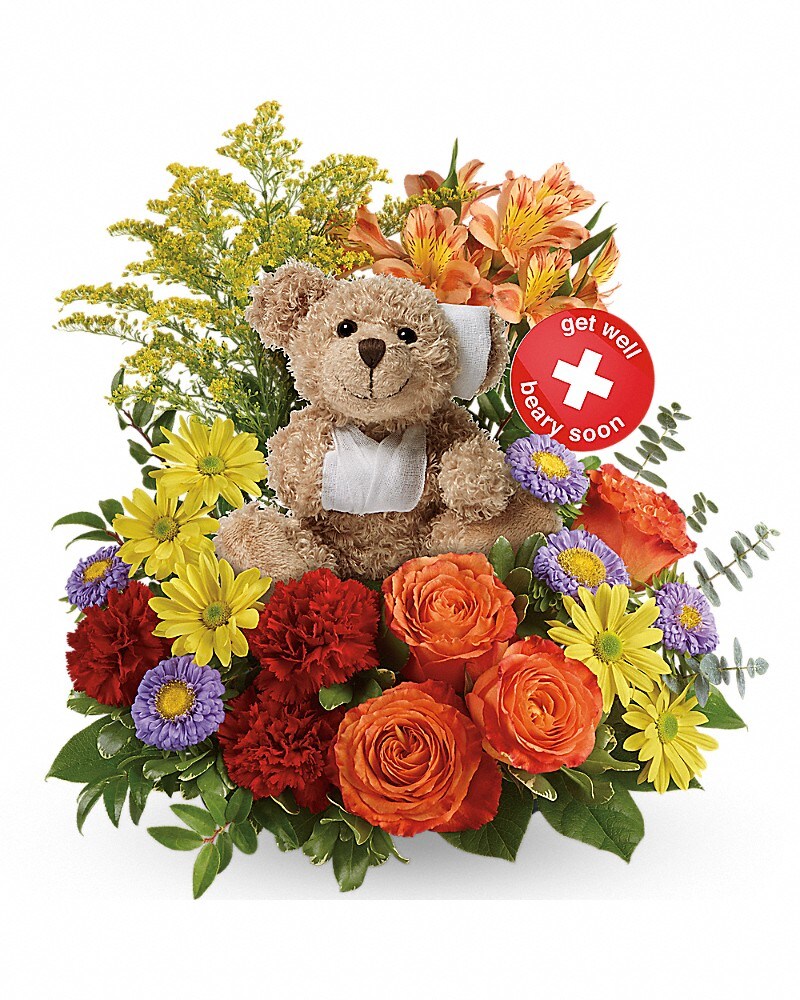 Flowers and stuffed animal delivery online