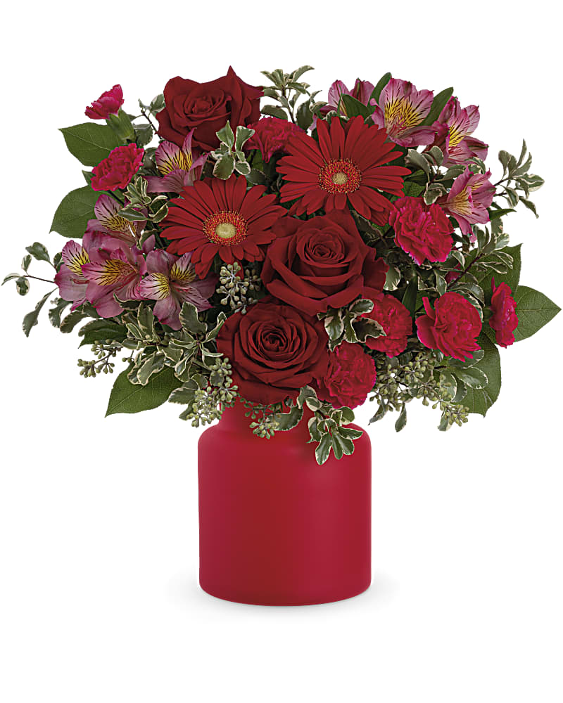 Teleflora's Enchanted Red in DeKalb IL - Glidden Florist